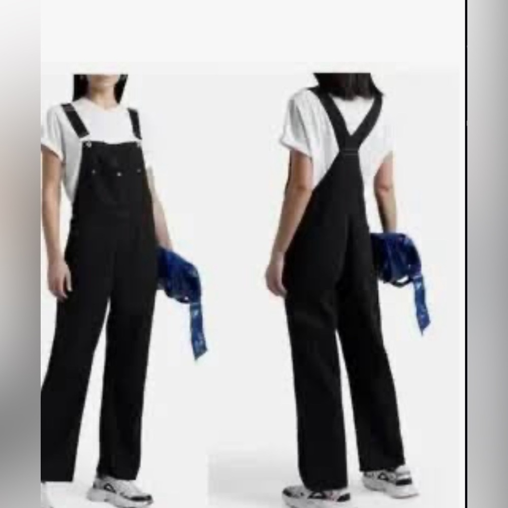 rag & bone Black Overalls Jeans
